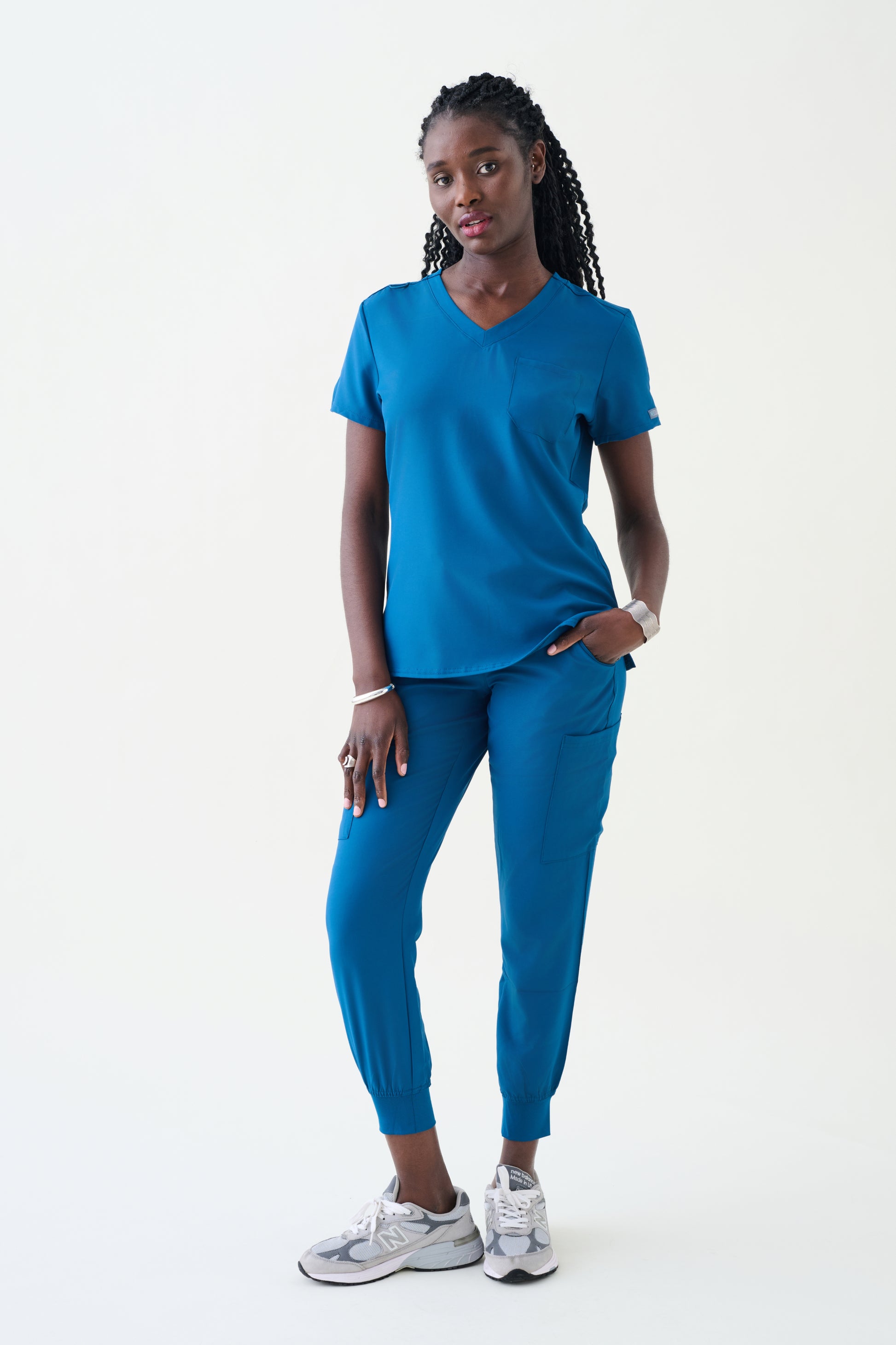 Med Couture Insight Ladies One Pocket Tuck-In Top