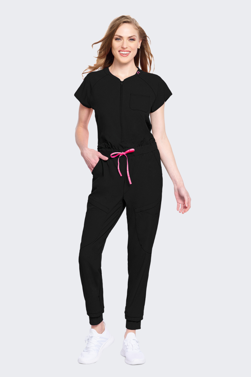 Med Couture AMP Zip Front Jumpsuit