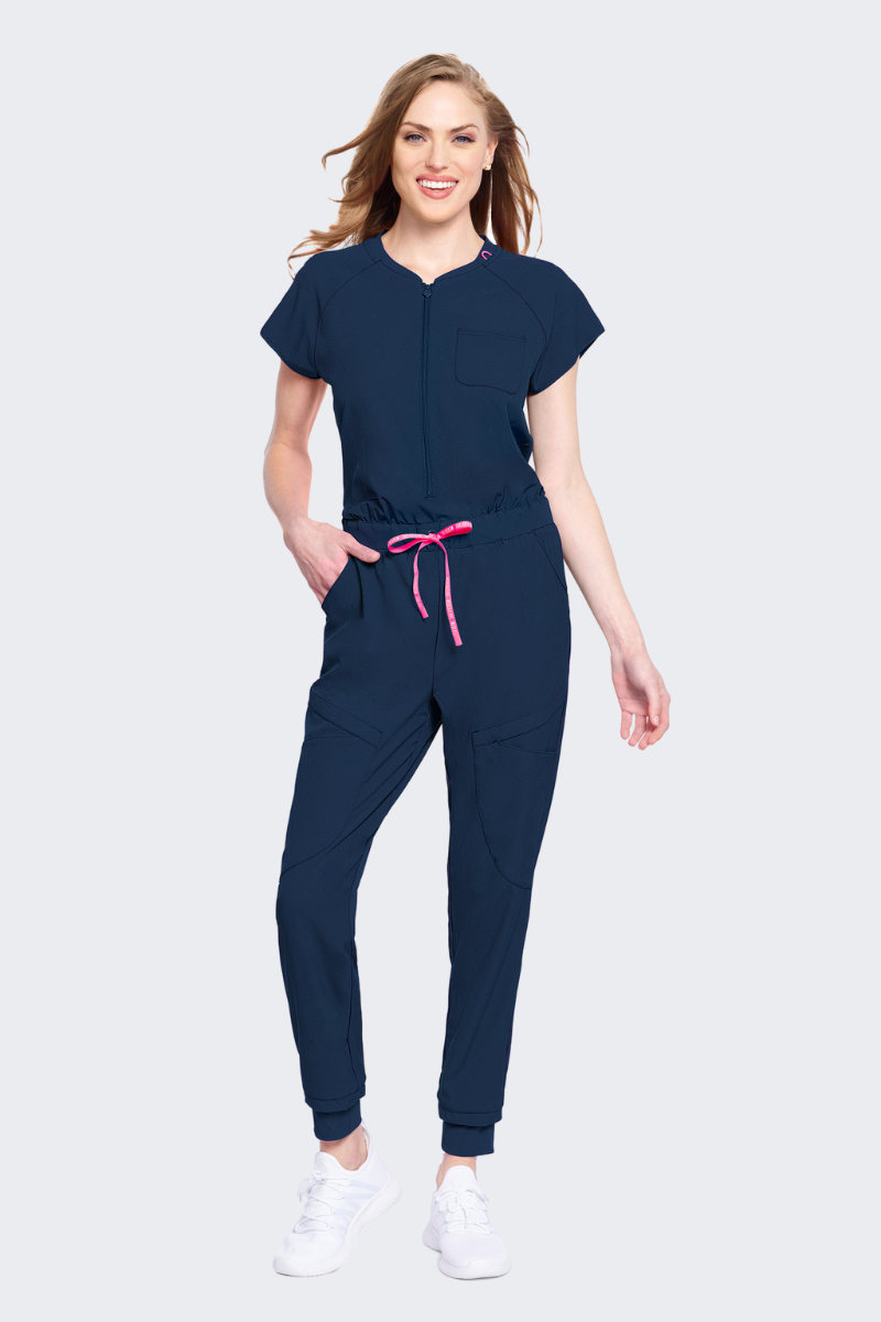 Med Couture AMP Zip Front Jumpsuit
