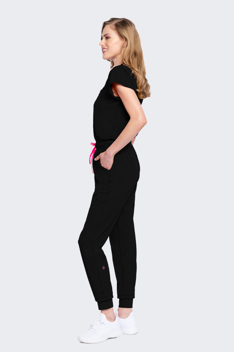 Med Couture AMP Zip Front Jumpsuit