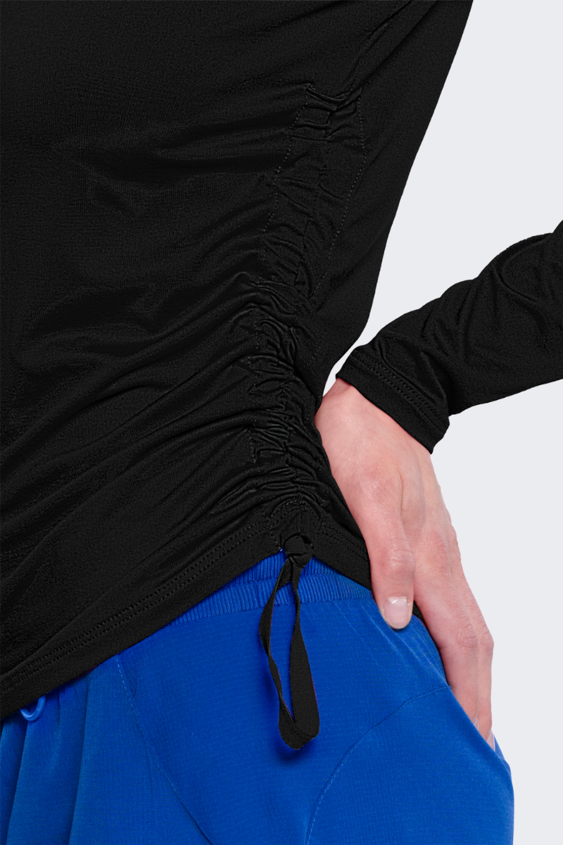 Med Couture AMP Long-Sleeve Ruched Underscrub