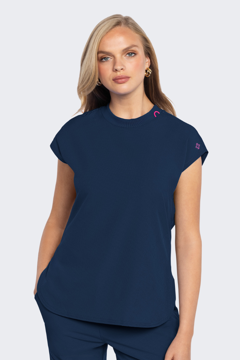 Med Couture AMP Round Neck Tuckable Top