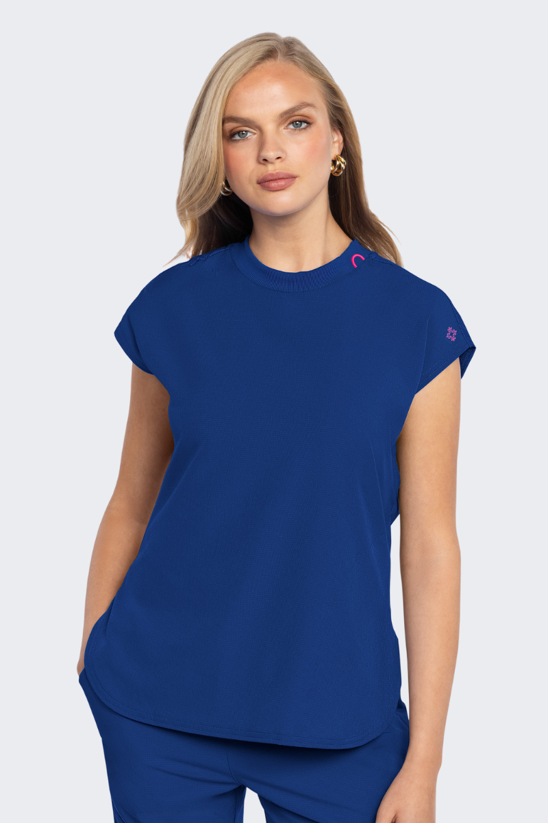 Med Couture AMP Round Neck Tuckable Top