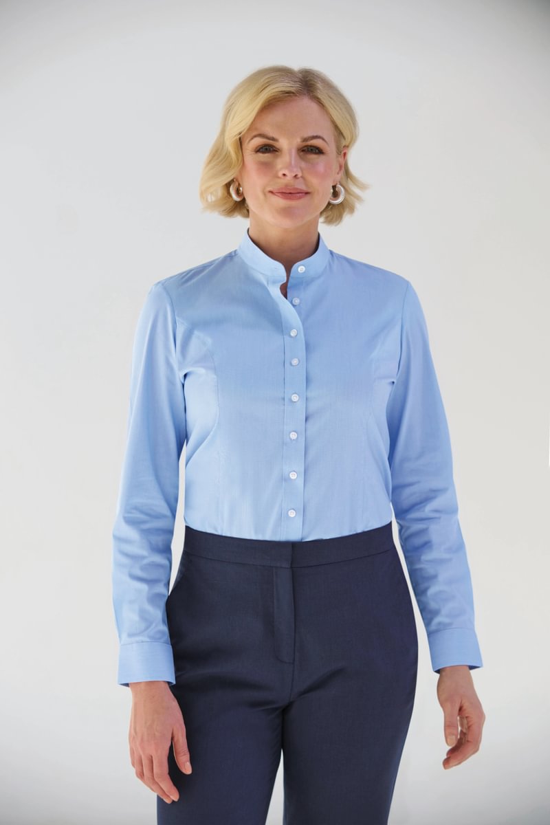Amelia Ladies Semi-Fitted Grandad Shirt