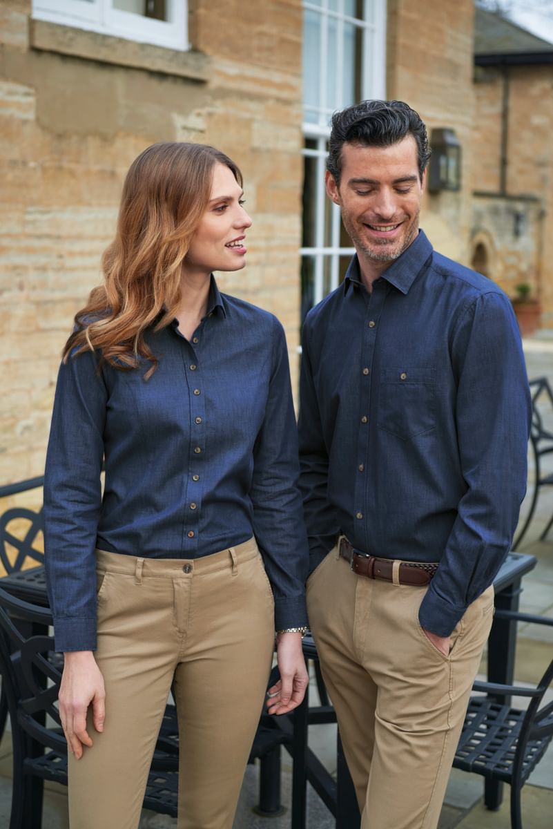 Banff Ladies Tailored Fit Denim Shirt