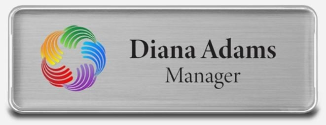 Large Rectangle Badges