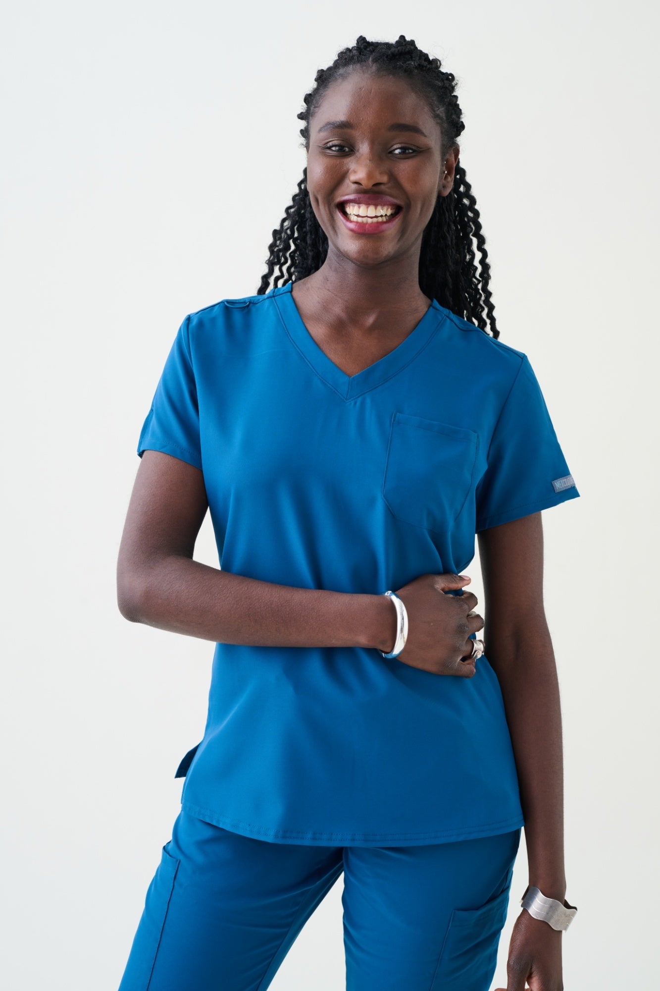 Med Couture Insight Ladies One Pocket Tuck-In Top