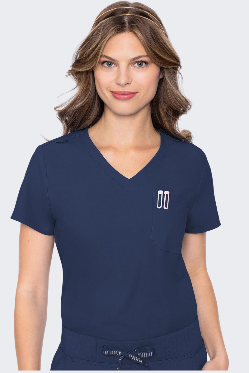 Med Couture Insight Ladies One Pocket Tuck-In Top