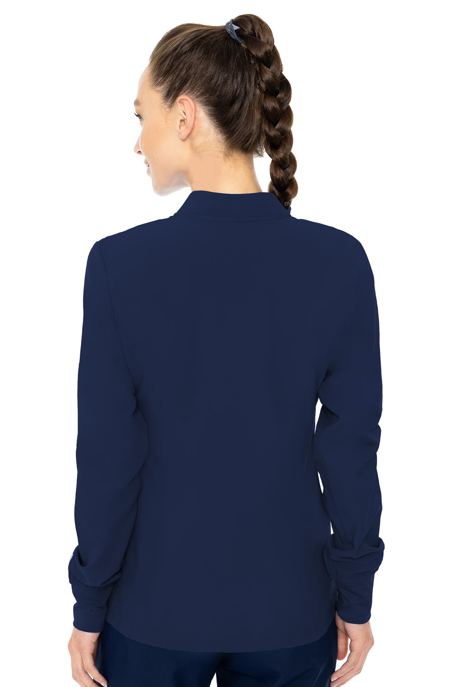 Med Couture Insight Zip Front Warm-Up with Shoulder Yokes