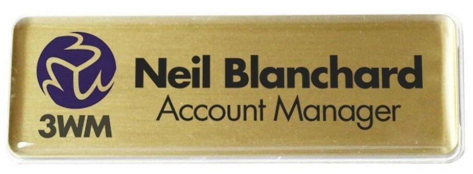 Large Rectangle Badges