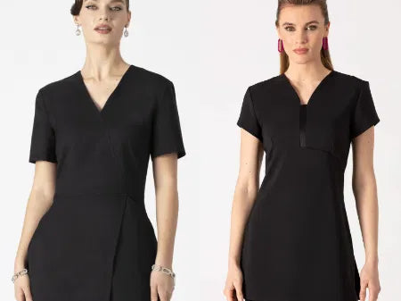 Stay classic with our range of black tunics and trousers