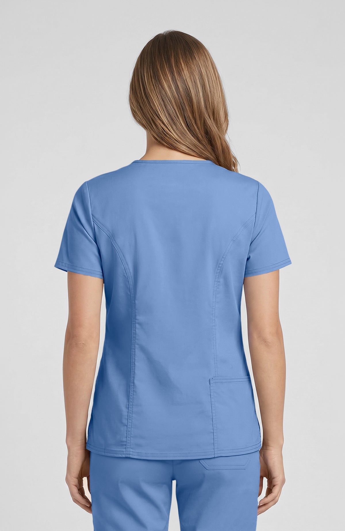 Cherokee Core Stretch Ladies V-Neck Top