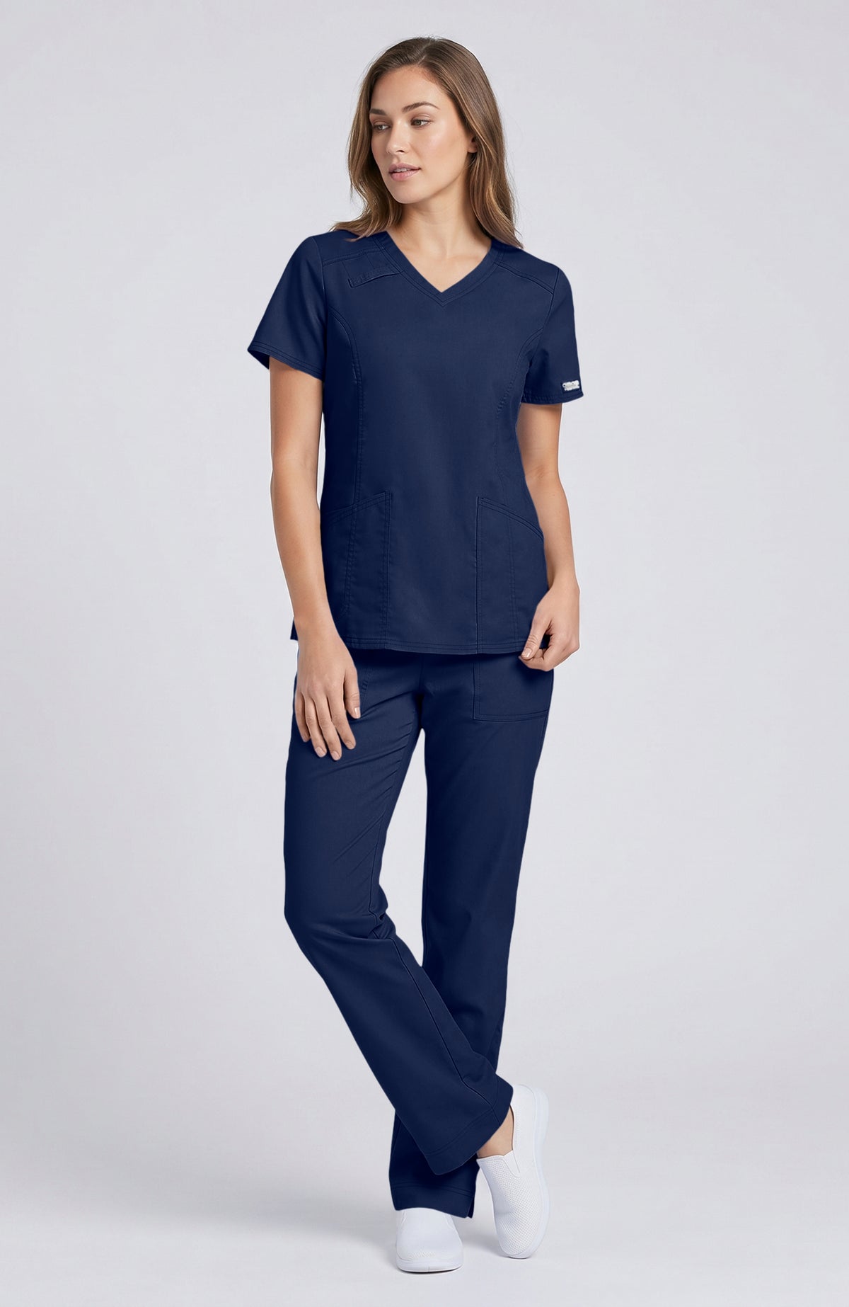 Cherokee Core Stretch Ladies V-Neck Top
