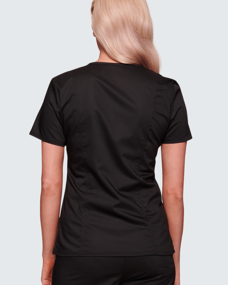 Cherokee Core Stretch Ladies Mock Wrap Top