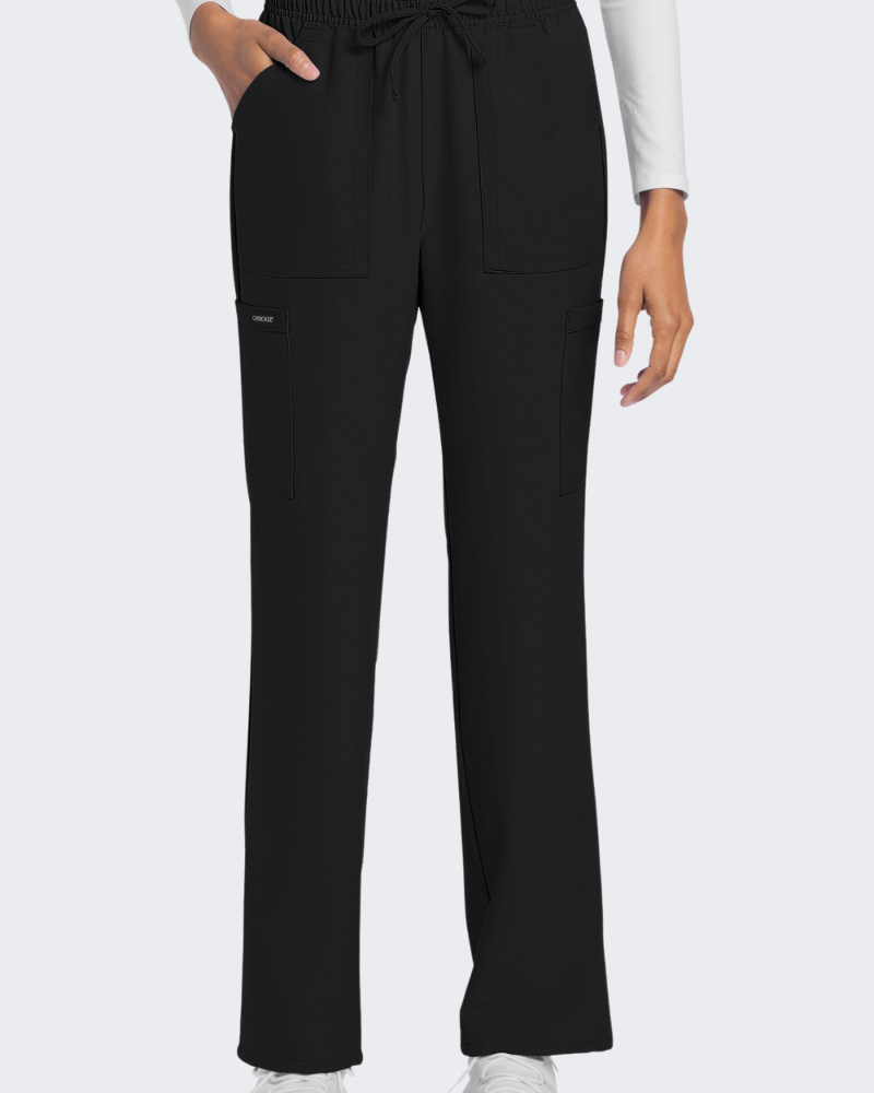 Cherokee Ultra Ladies Mid Rise Drawstring Cargo Trouser