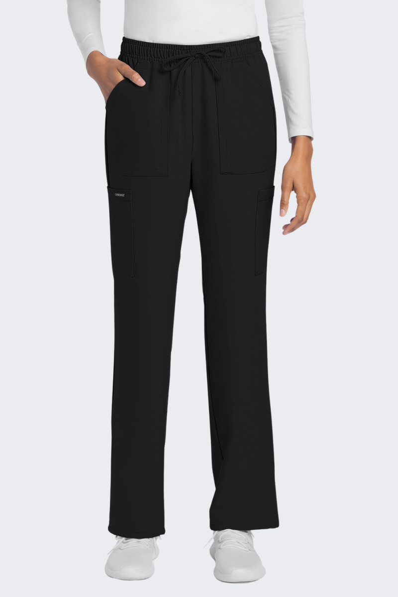 Cherokee Ultra Ladies Mid Rise Drawstring Cargo Trouser