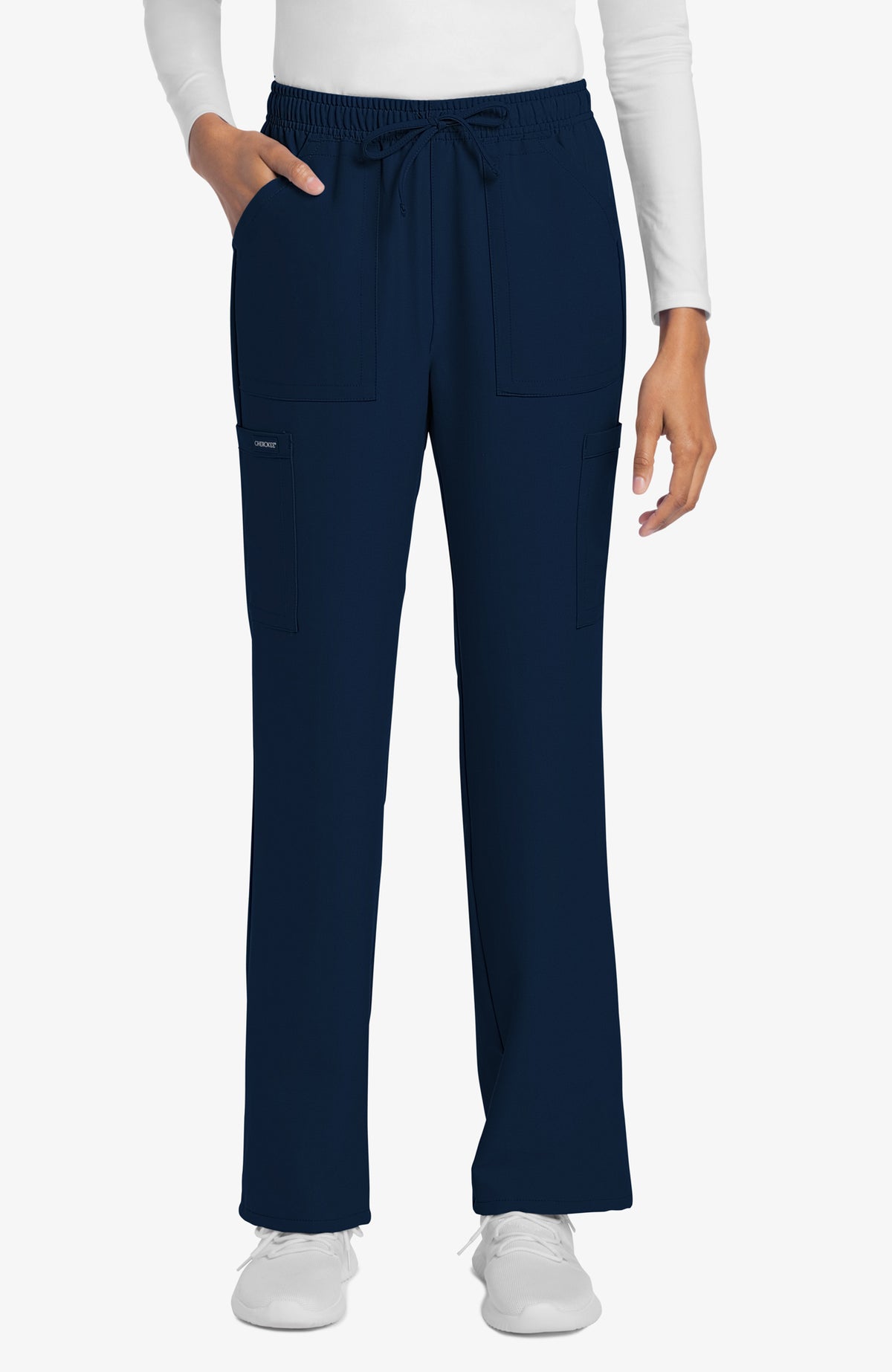 Cherokee Ultra Ladies Mid Rise Drawstring Cargo Trouser