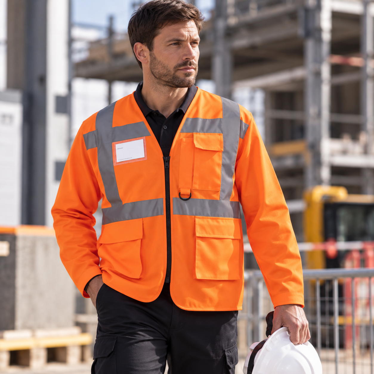 Hi-Vis Executive Long Sleeve Waistcoat