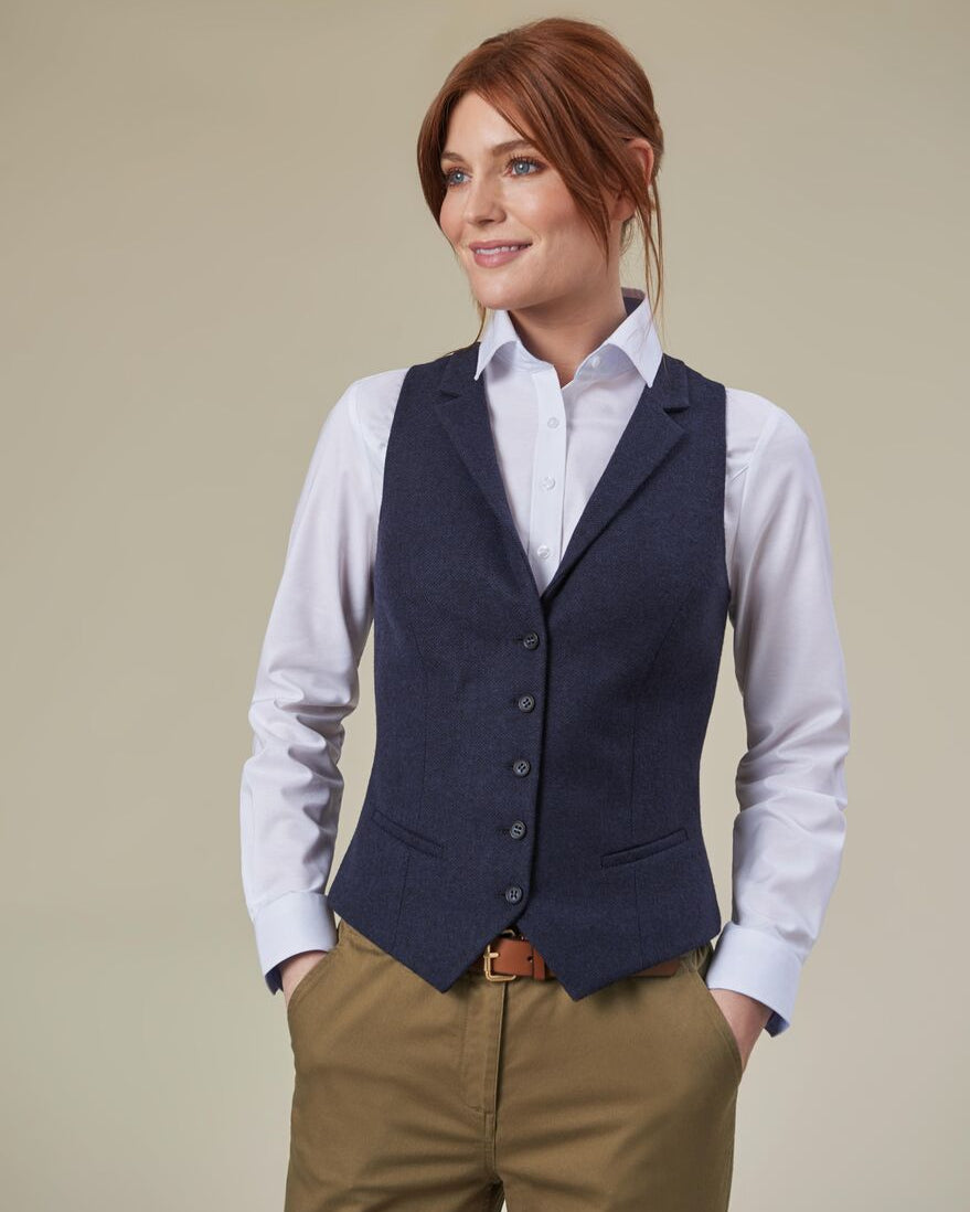 Greenville Ladies Satin Back Waistcoat