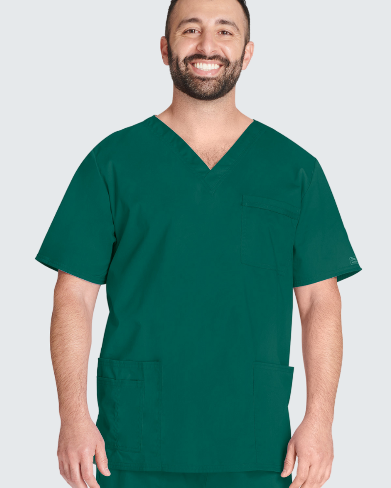 Cherokee Core Stretch Unisex Stretch Twill Top (Hunter Green)