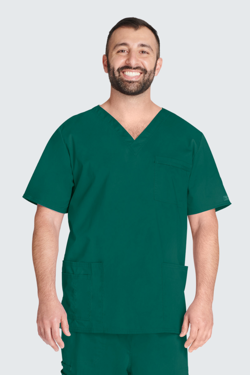 Cherokee Core Stretch Unisex Stretch Twill Top (Hunter Green)