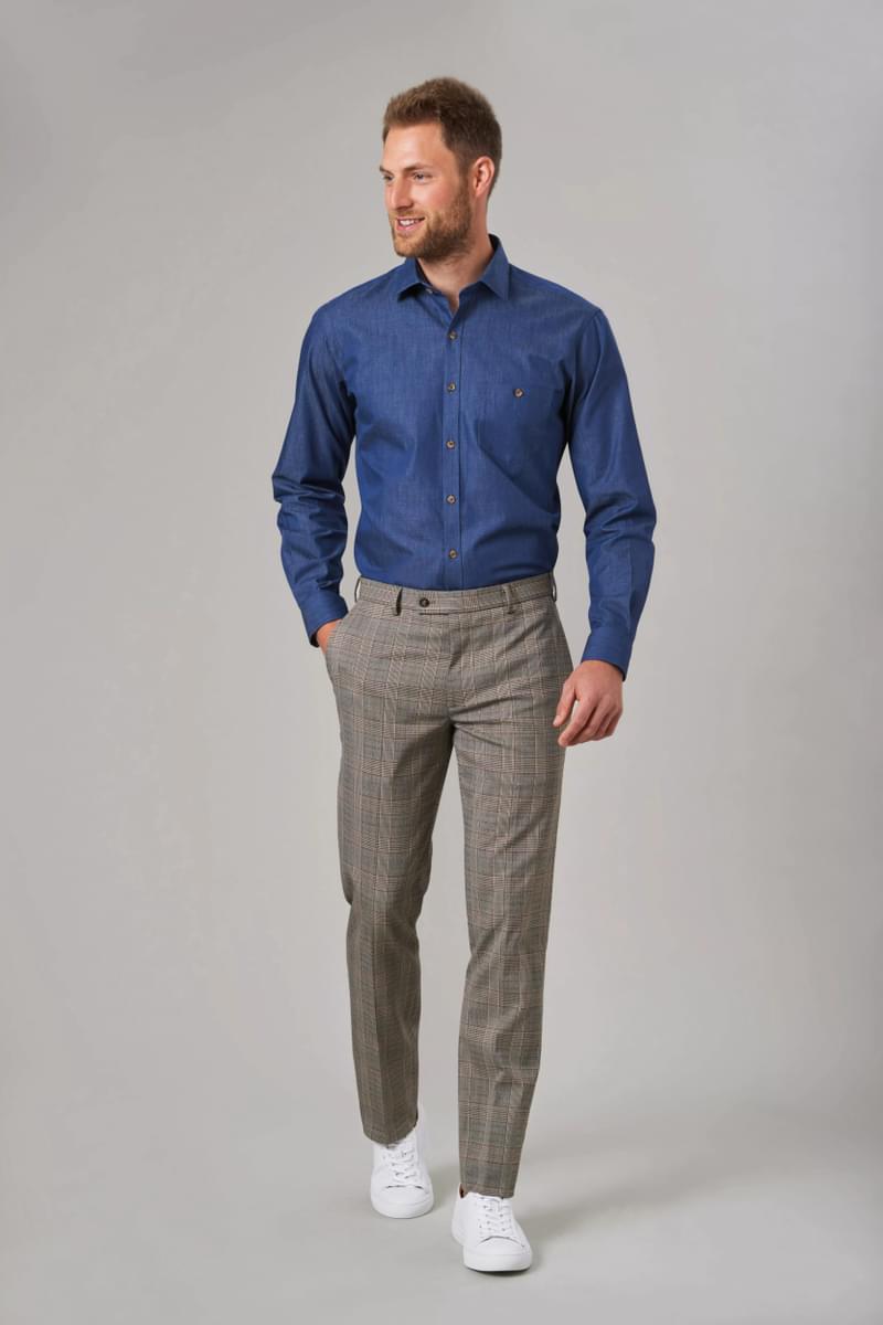 Jasper Men's Tailored Fit Denim Shirt