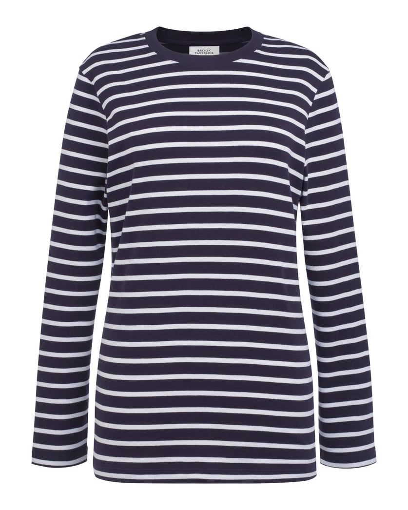 Lucy Ladies Long Sleeve Breton Top