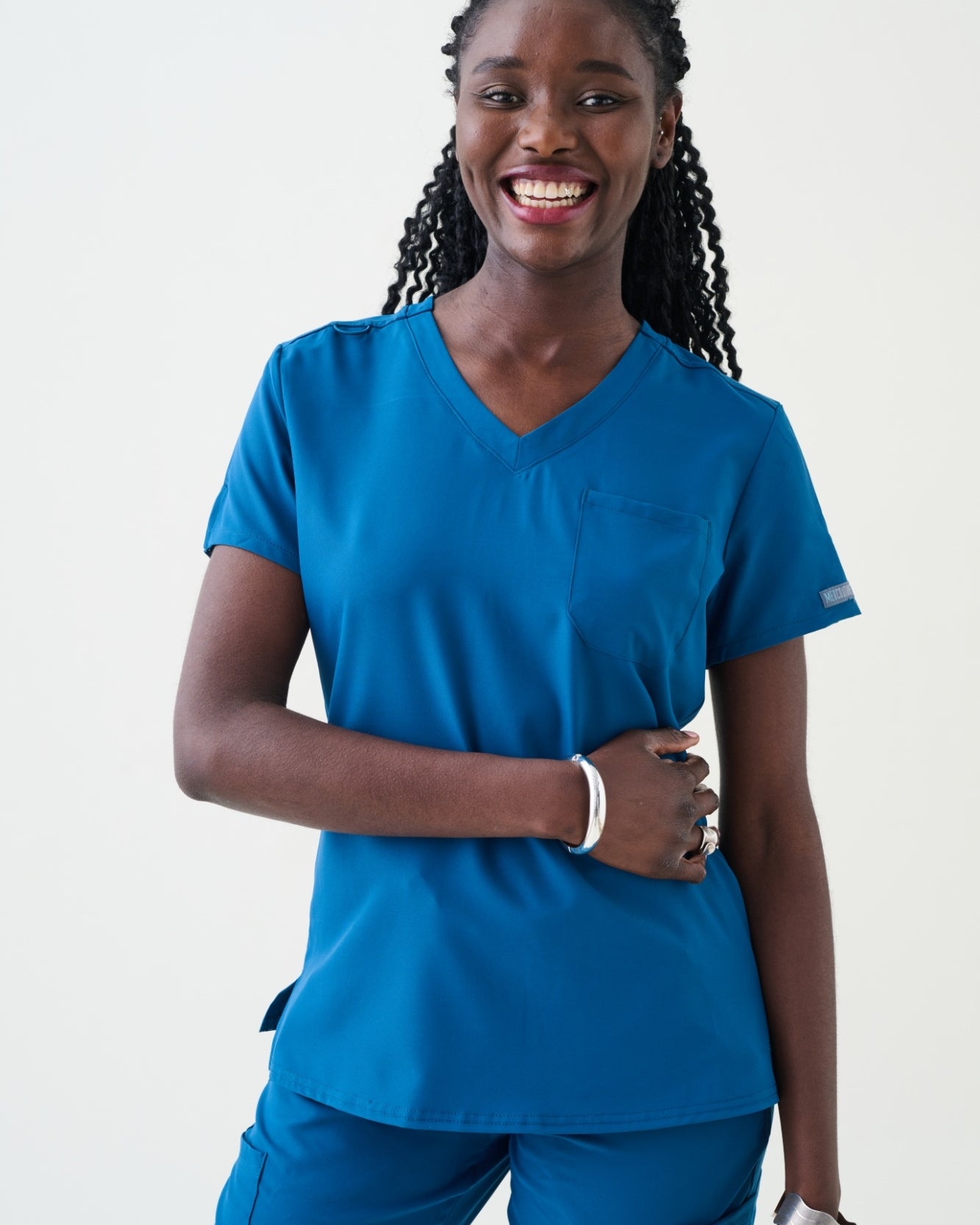 Med Couture Insight Ladies One Pocket Tuck-In Top