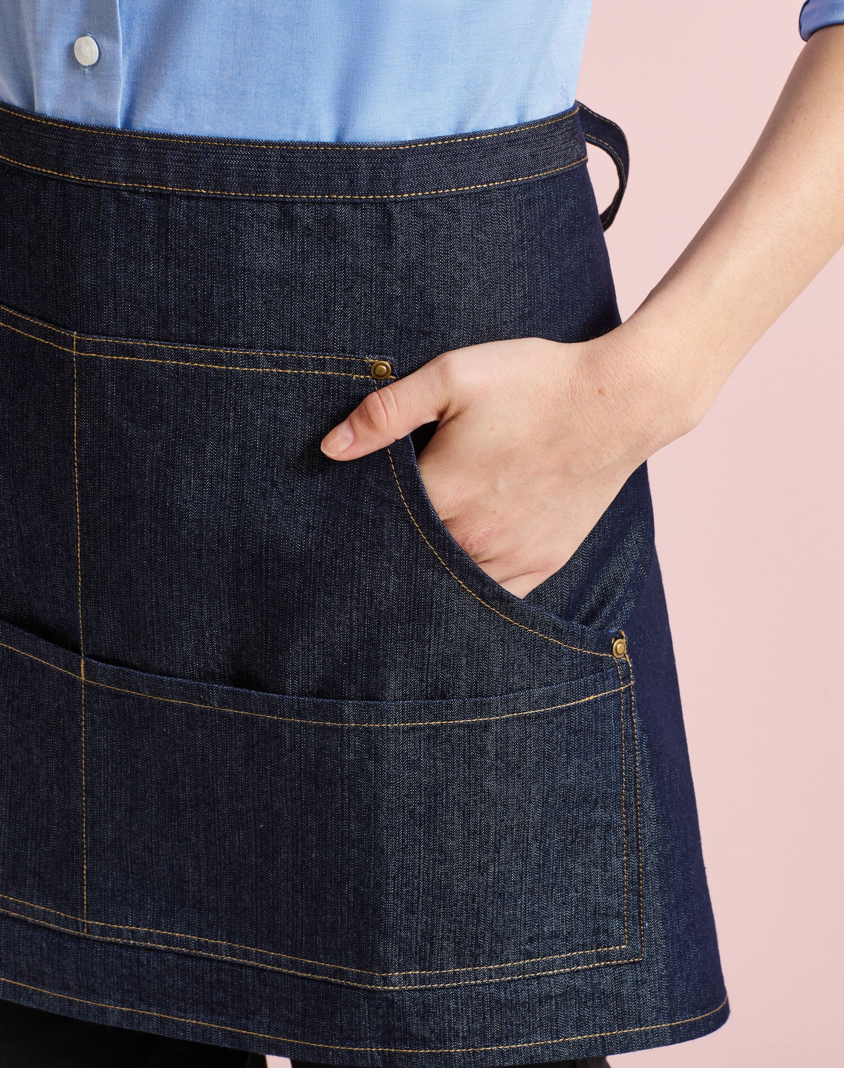 Jeans Stitch Denim Waist Apron