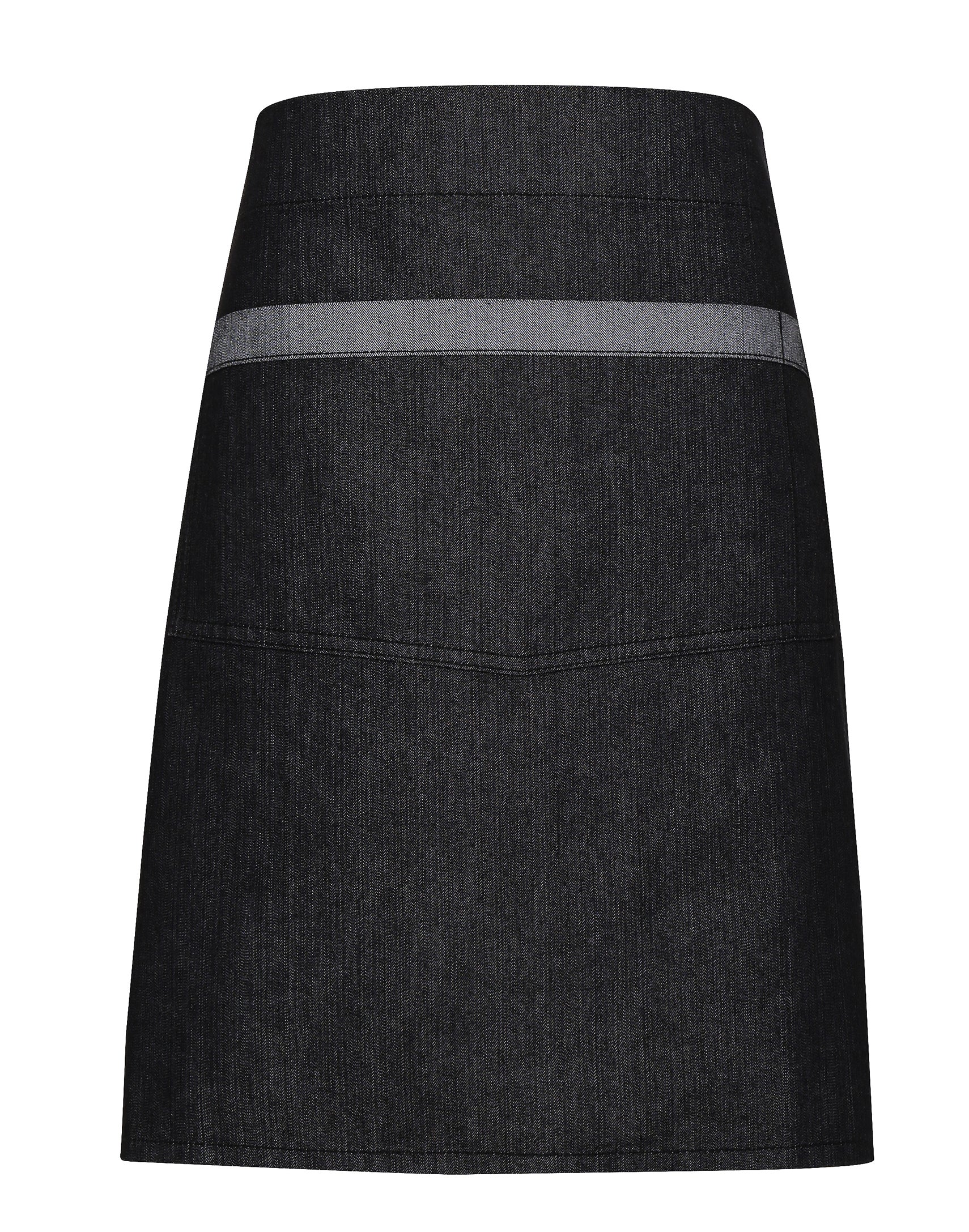 Contrast Denim Waist Apron