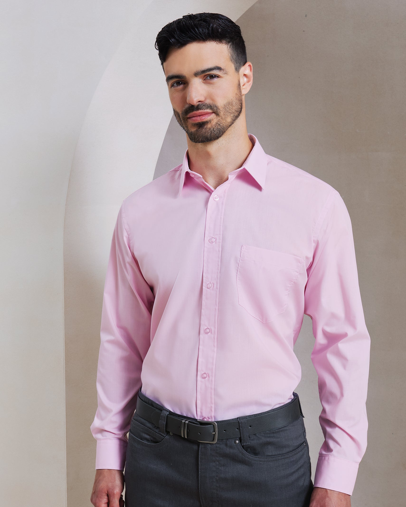Men's Long Sleeve Poplin Shirt