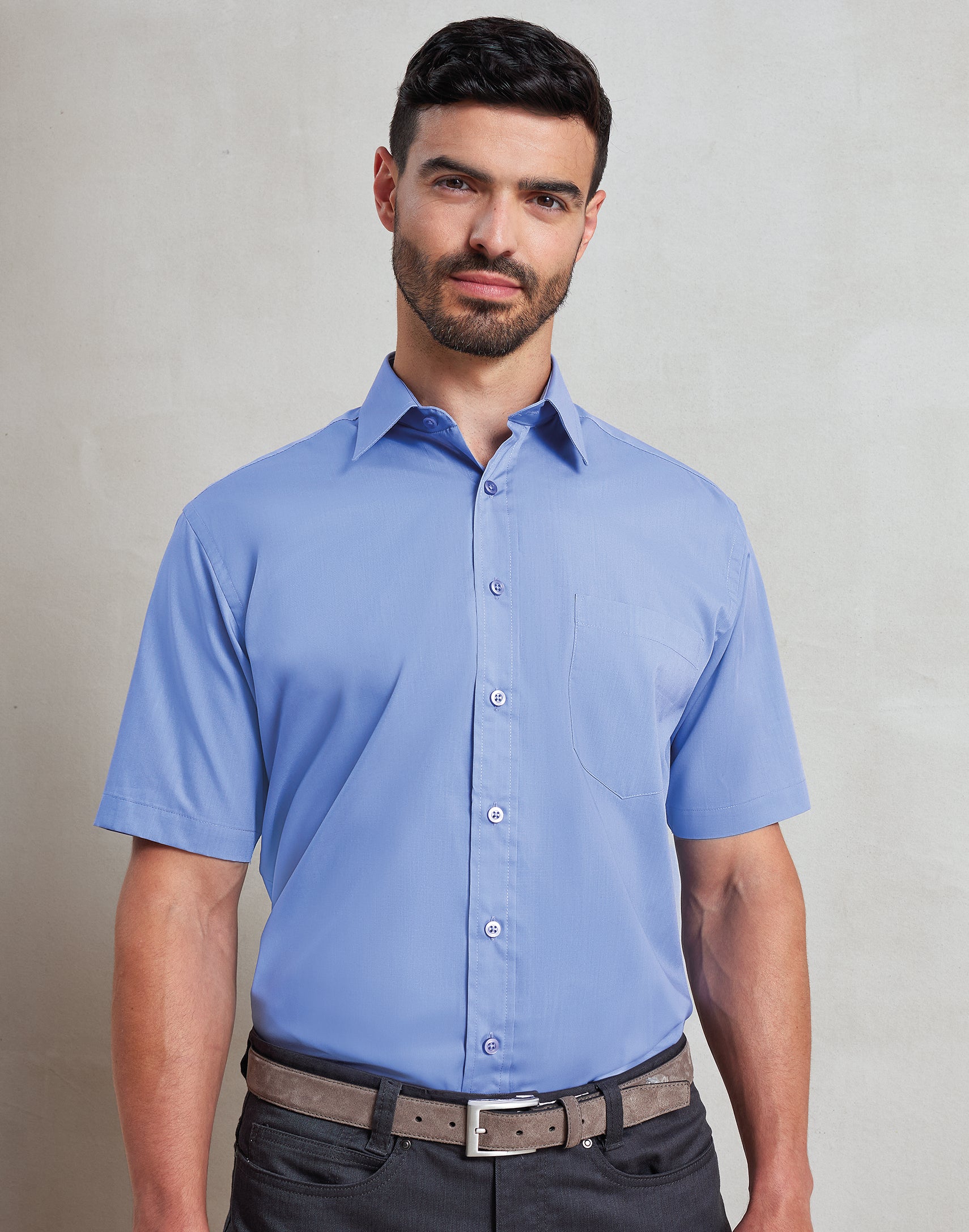 Men's Short Sleeve Poplin Shirt