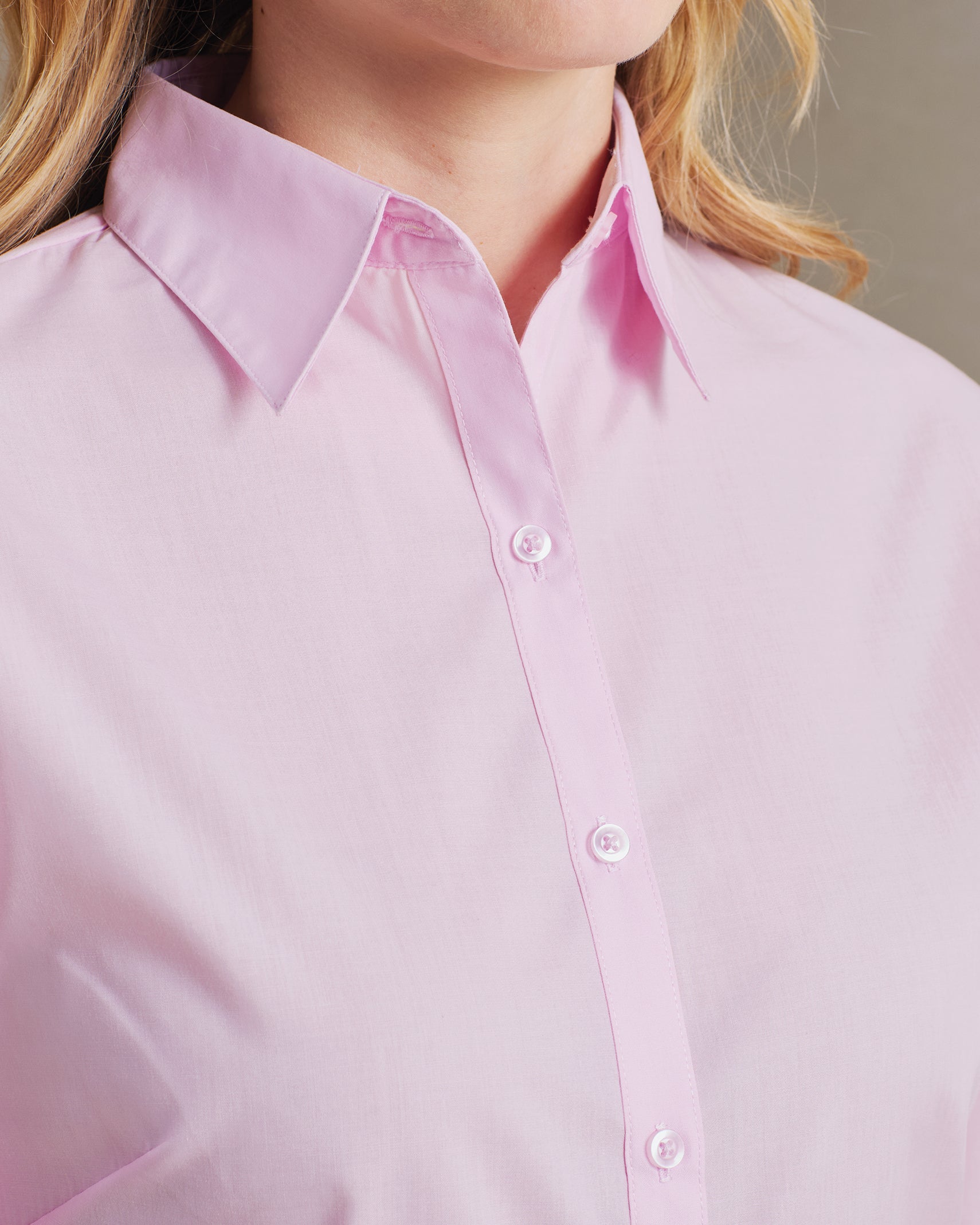 Women's Long Sleeve Poplin Blouse