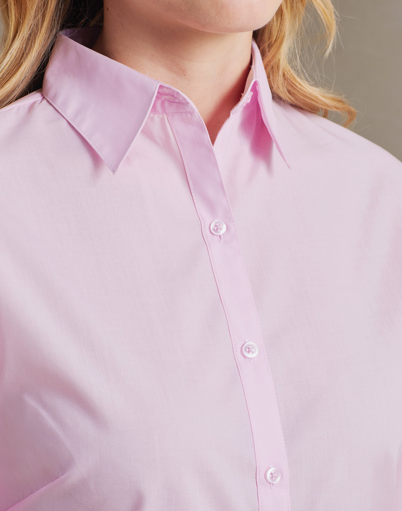 Women's Long Sleeve Poplin Blouse