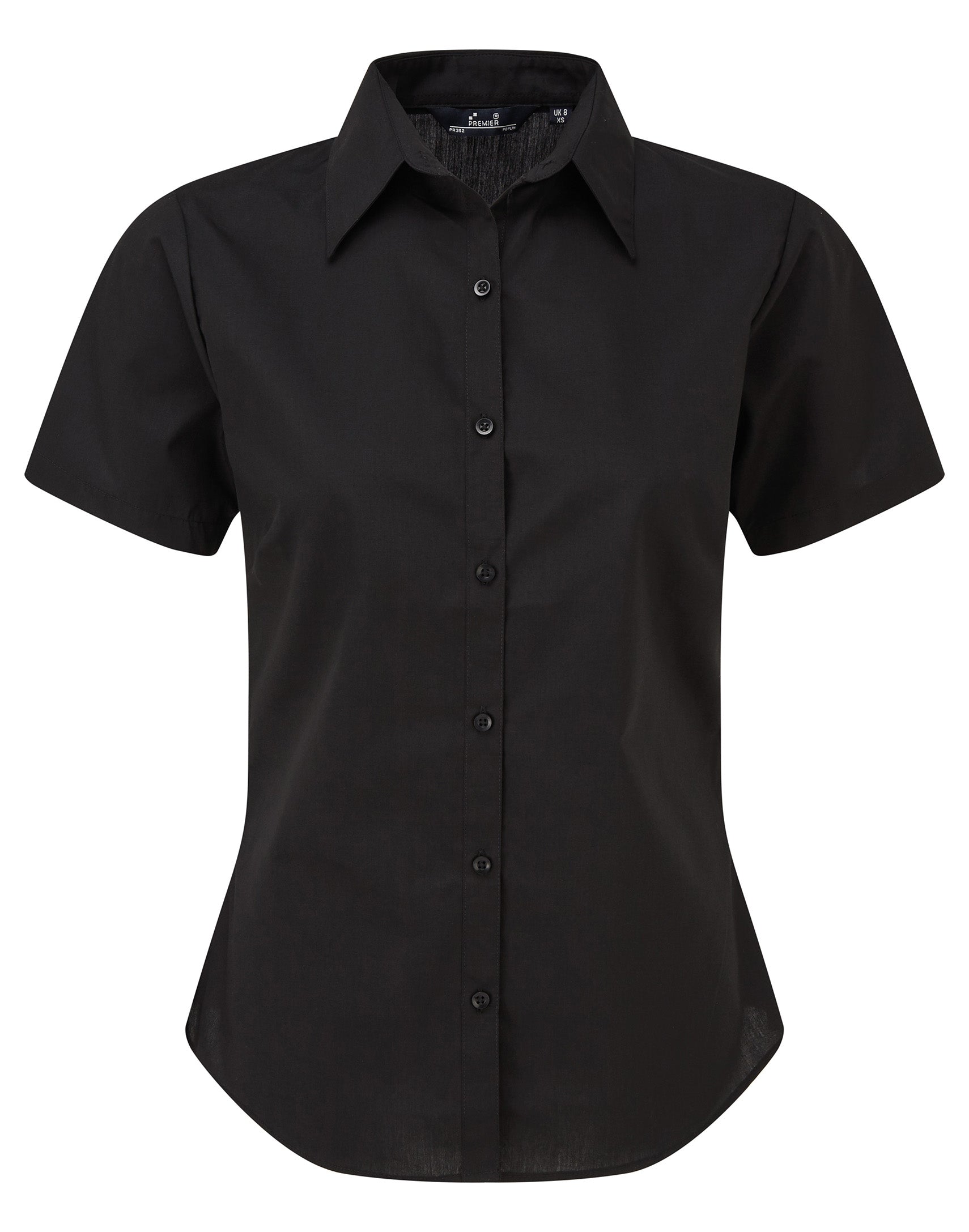 Women's Short Sleeve Poplin Blouse