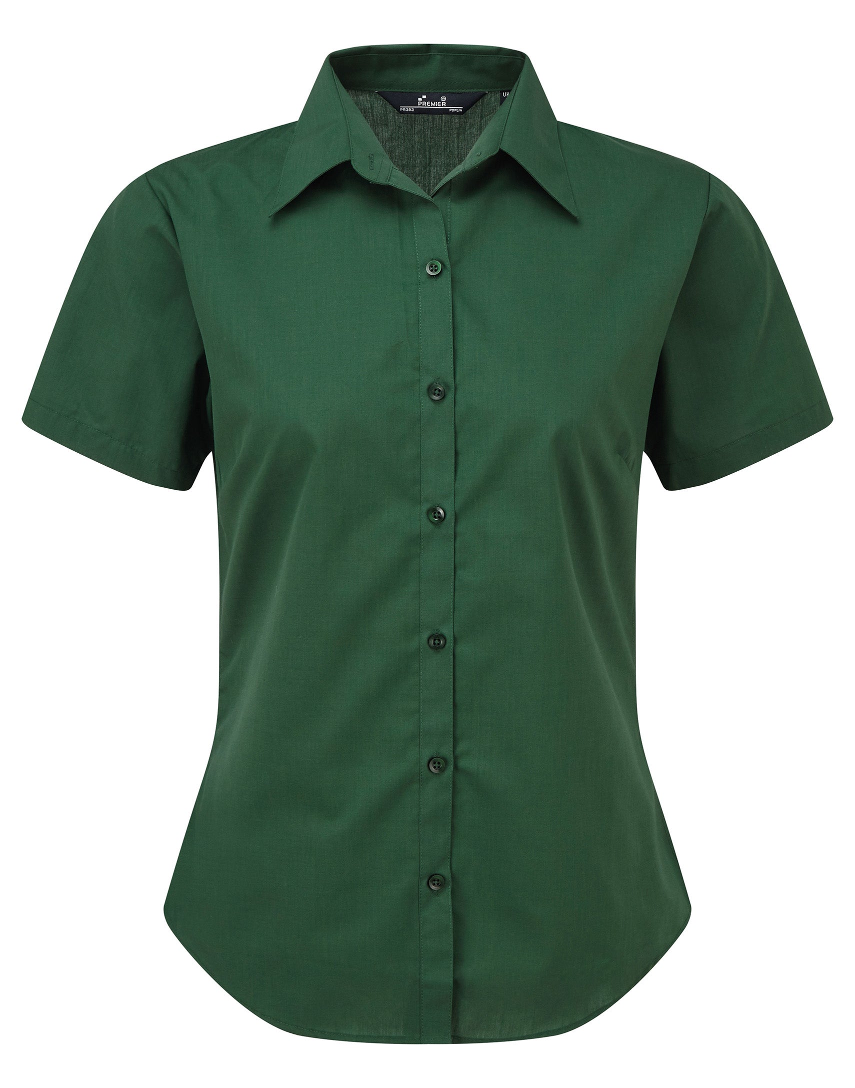 Women's Short Sleeve Poplin Blouse