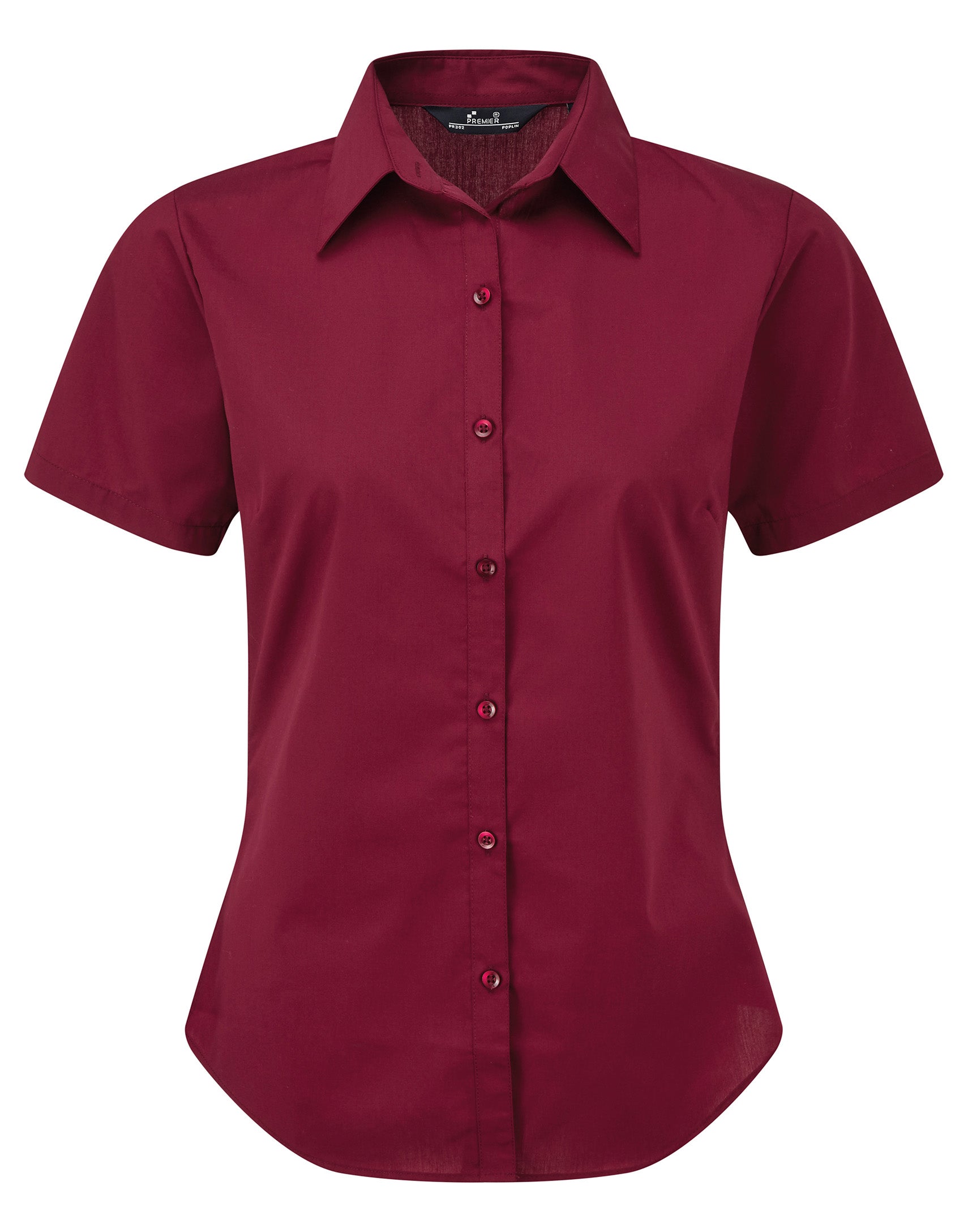 Women's Short Sleeve Poplin Blouse