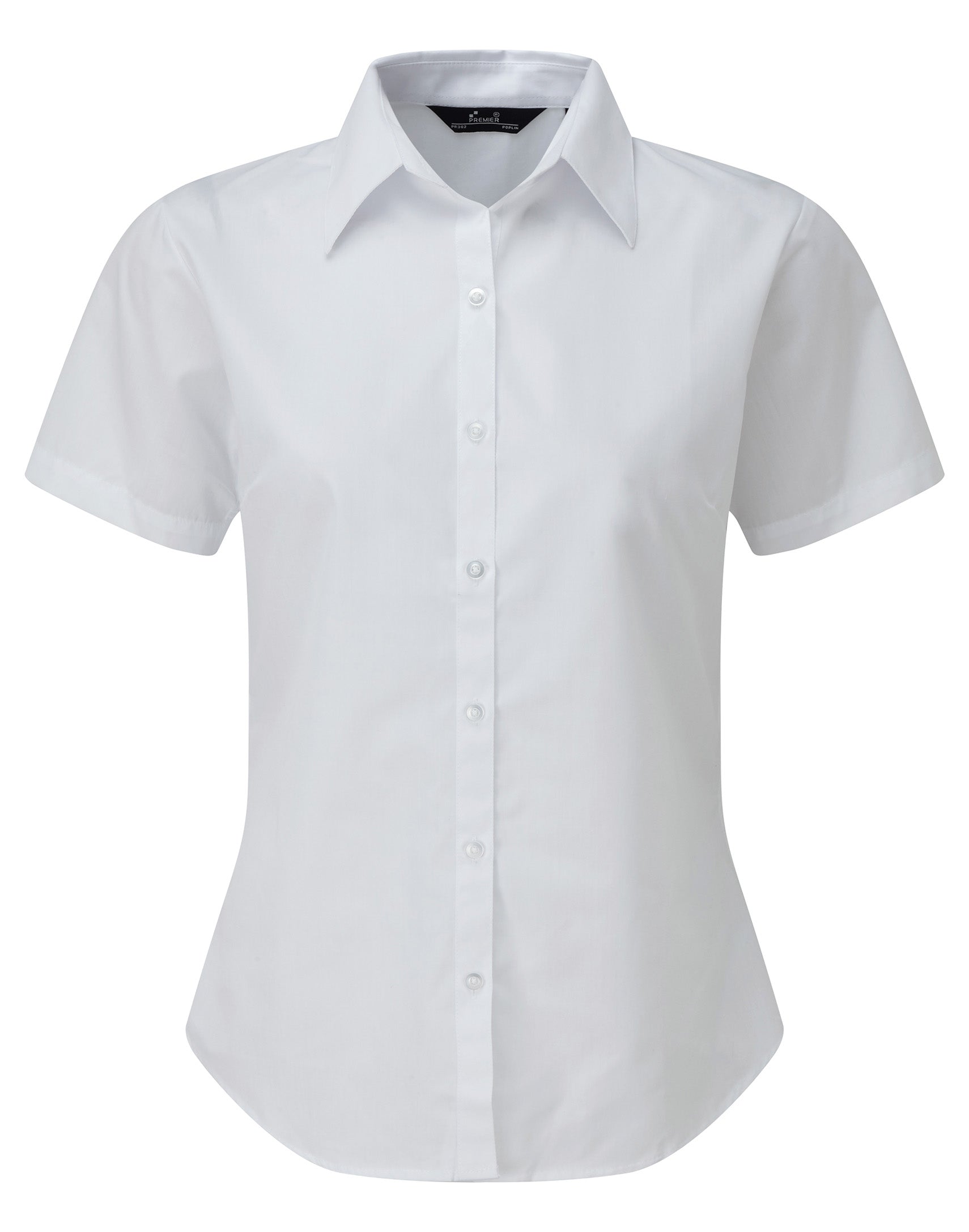Women's Short Sleeve Poplin Blouse