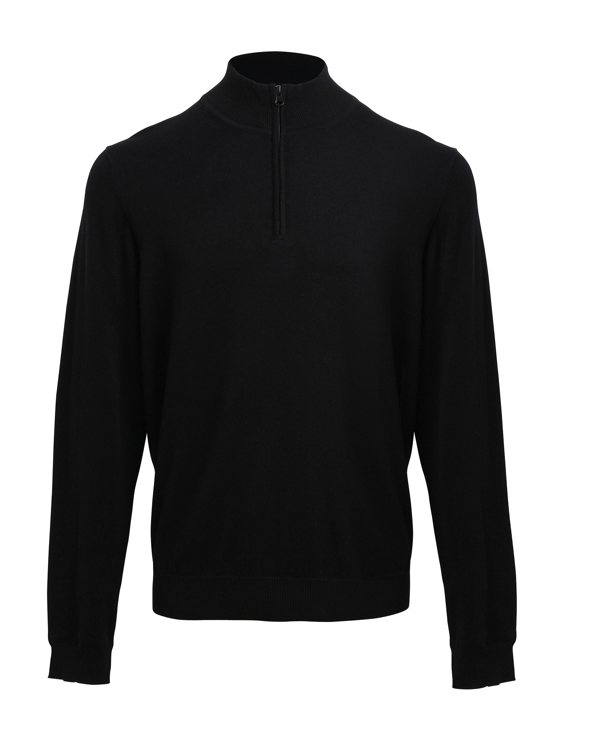 Men's Quarter-Zip Knitted Sweater
