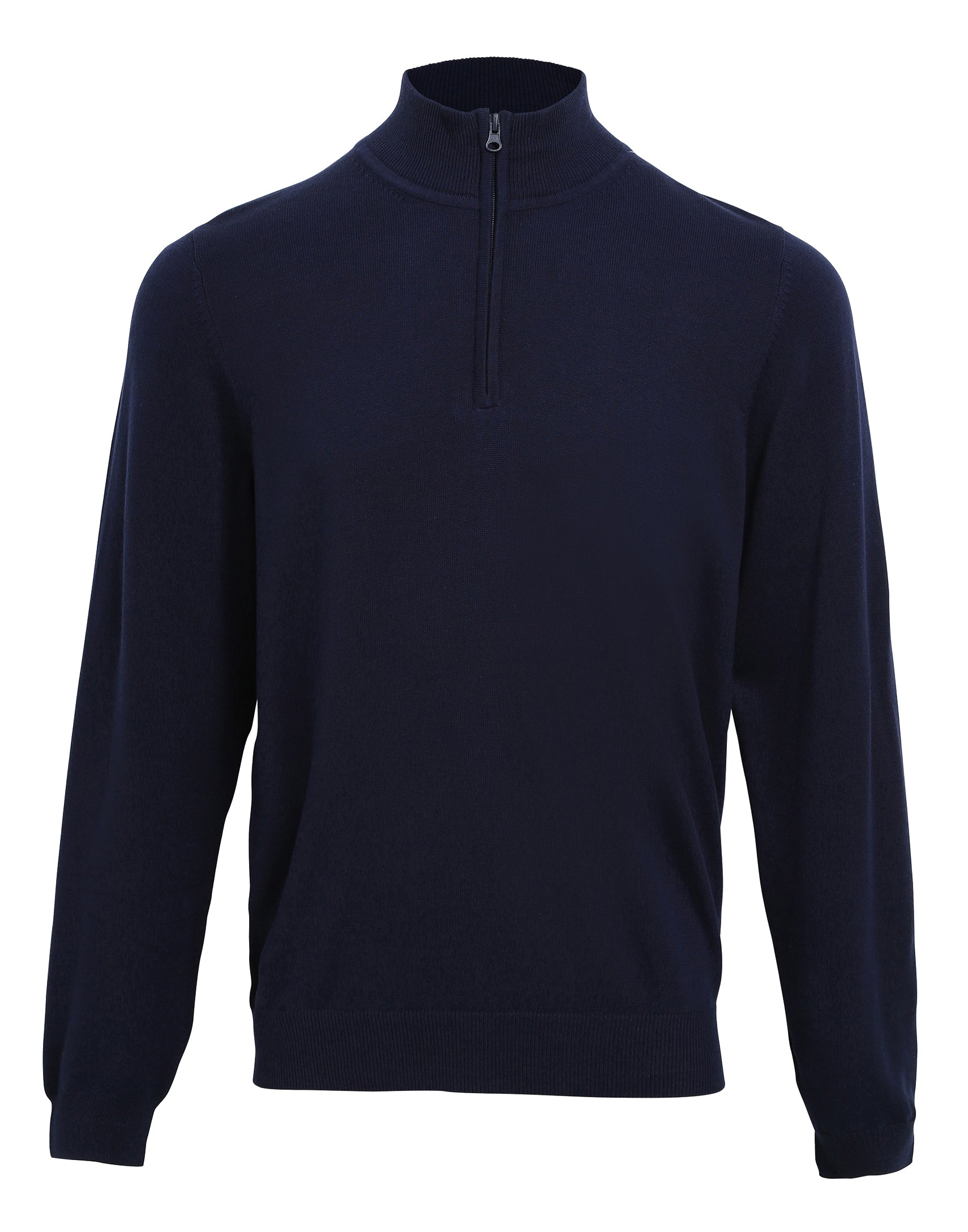 Men's Quarter-Zip Knitted Sweater