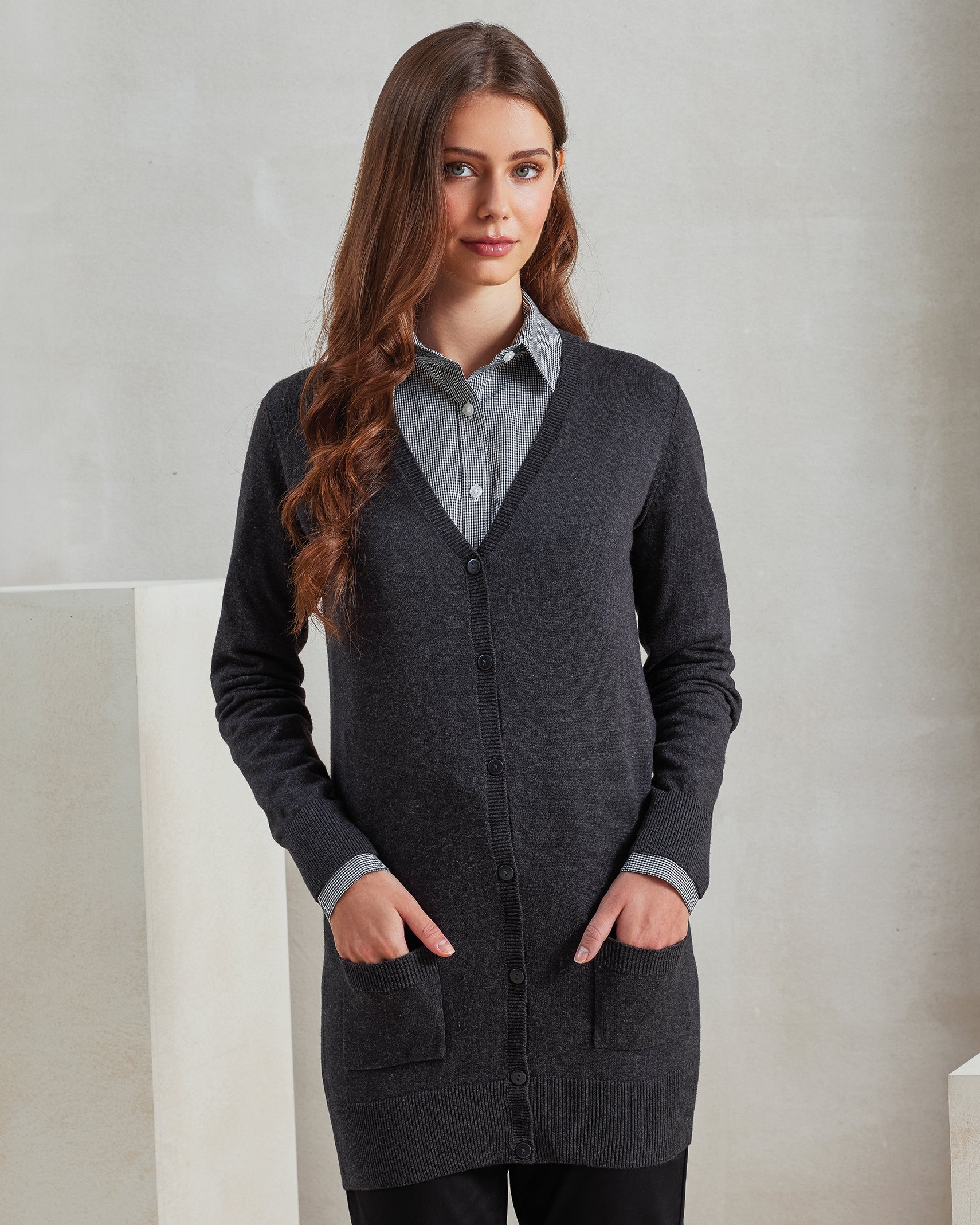 Women's Long Length Knitted Cardigan