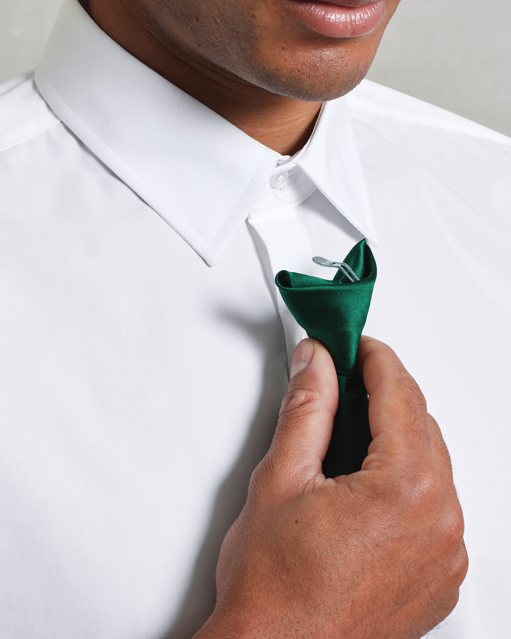 Clip On Satin Tie