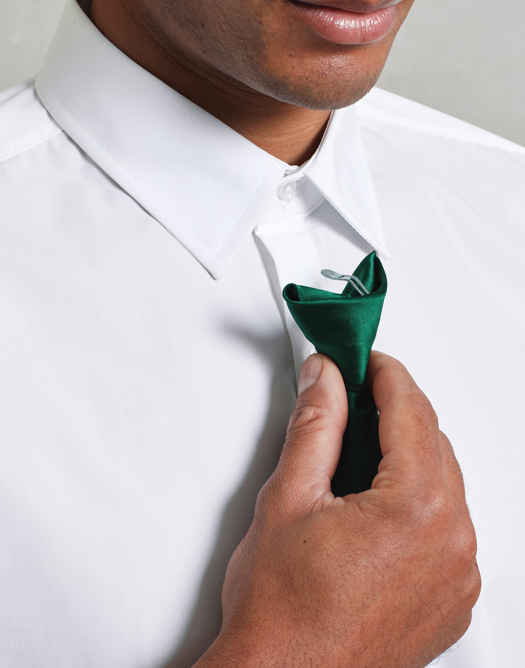 Clip On Satin Tie