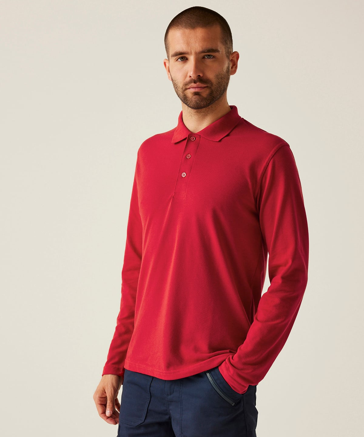 Long Sleeve Pro 65/35 Polo