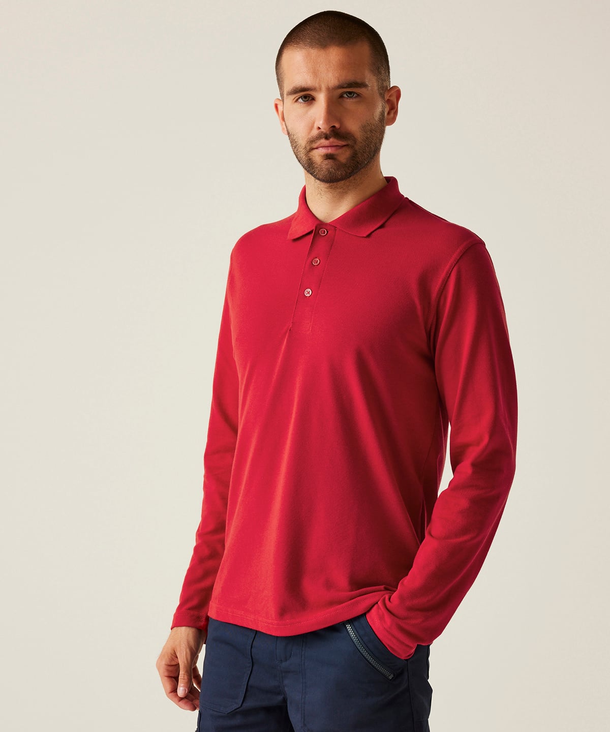 Long Sleeve Pro 65/35 Polo